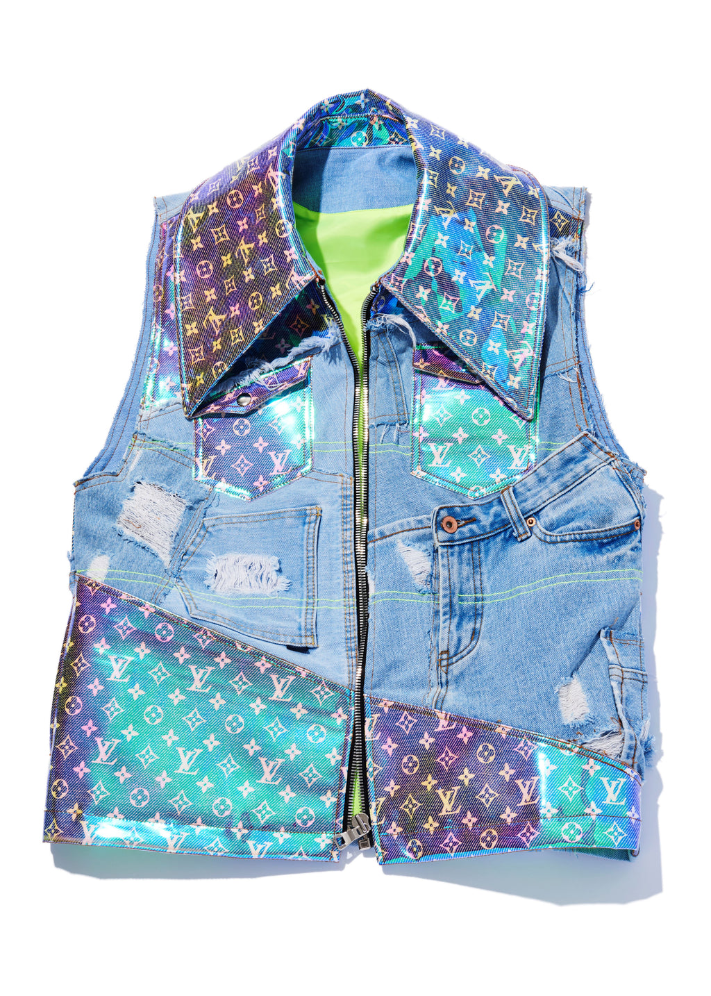 Reworked Denim Vest