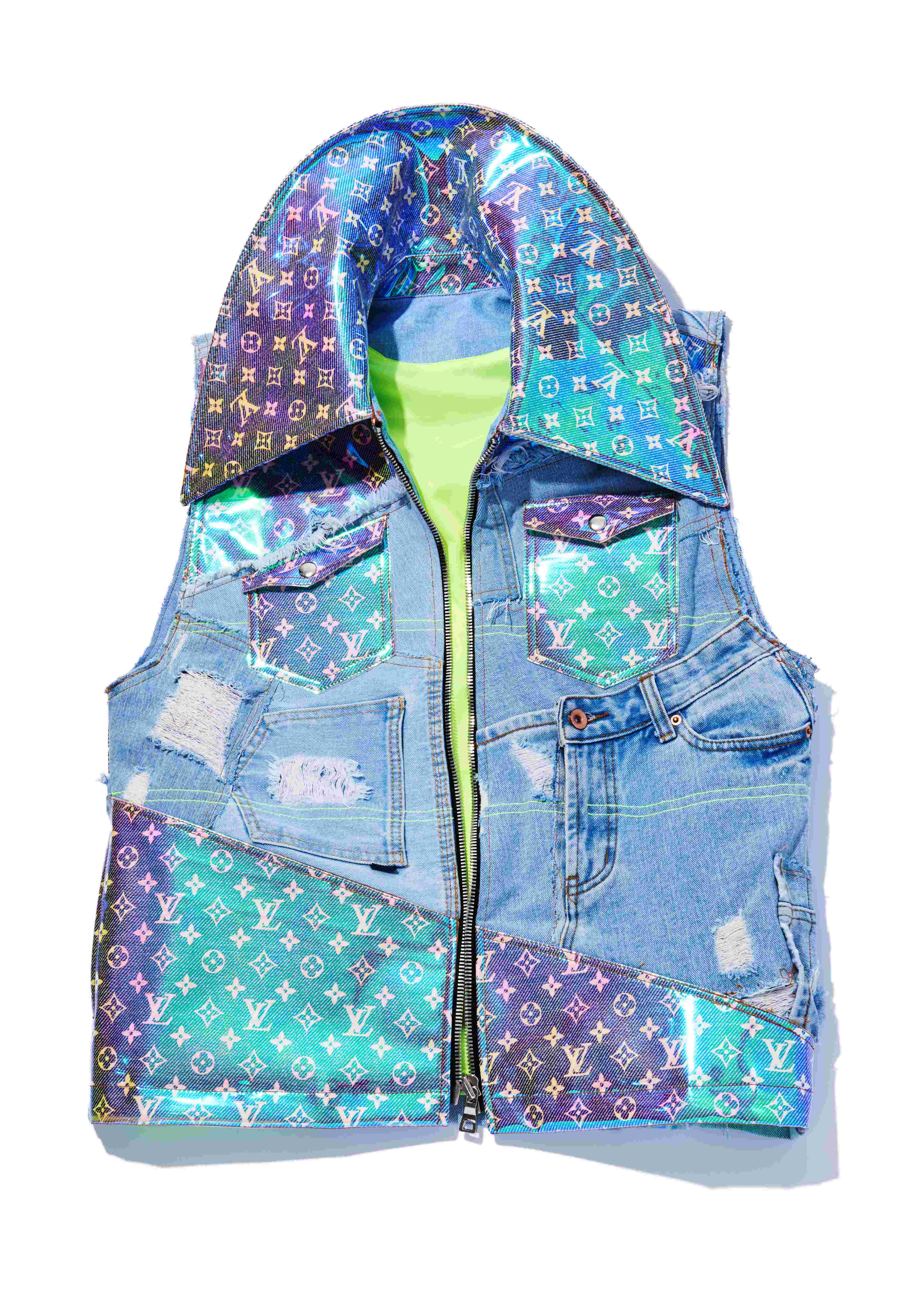 Reworked Denim Vest