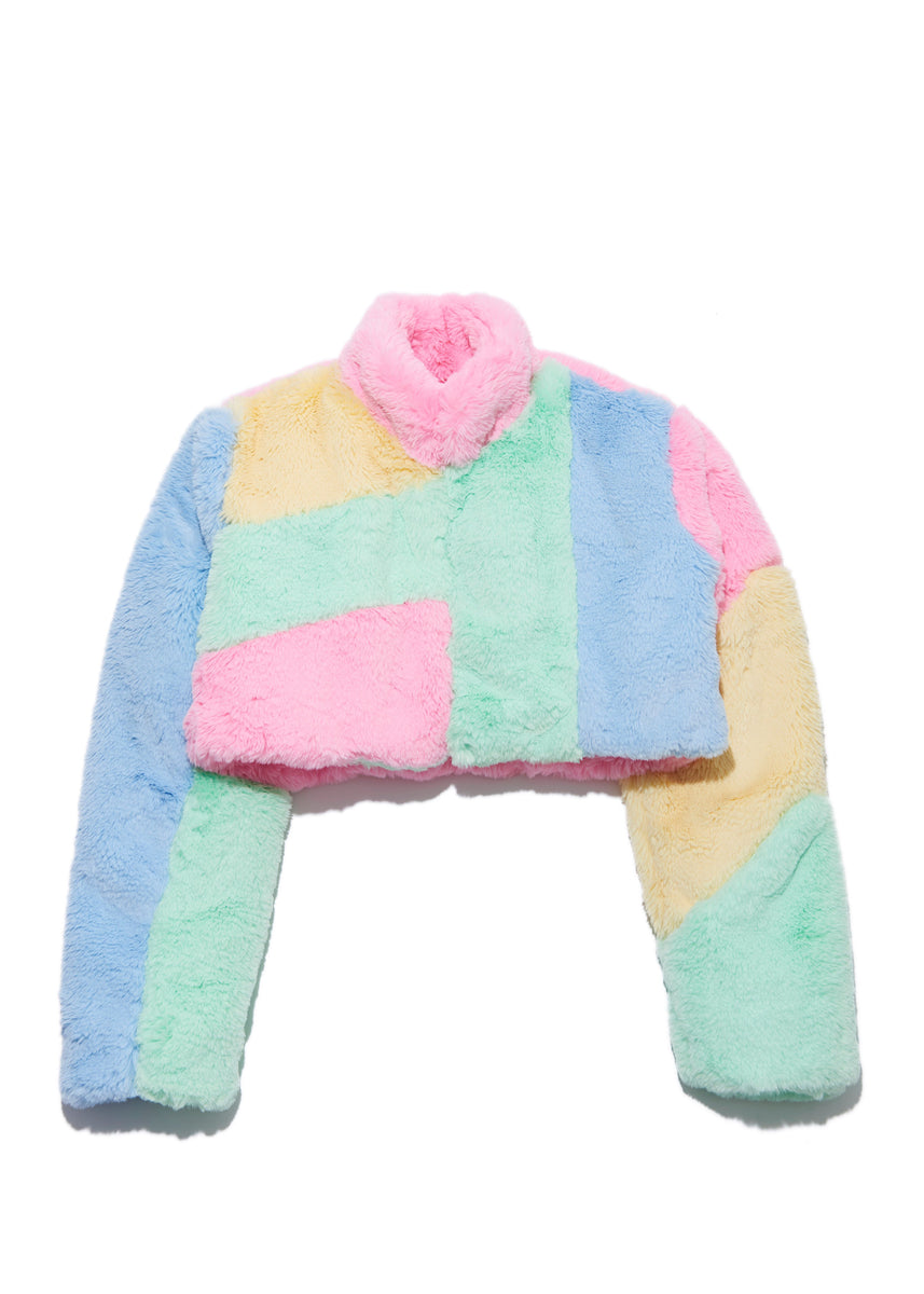 Cotton Candy Fur Jacket Sicko Cartel