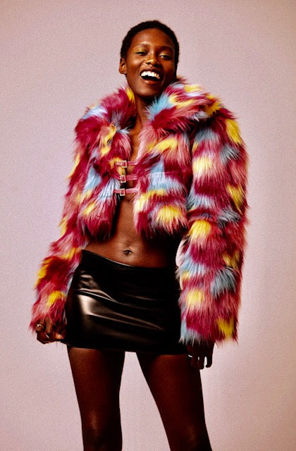 Faux Fur Roxy Crop Jacket