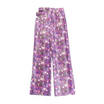 Purple Fusion Cut Out Pants