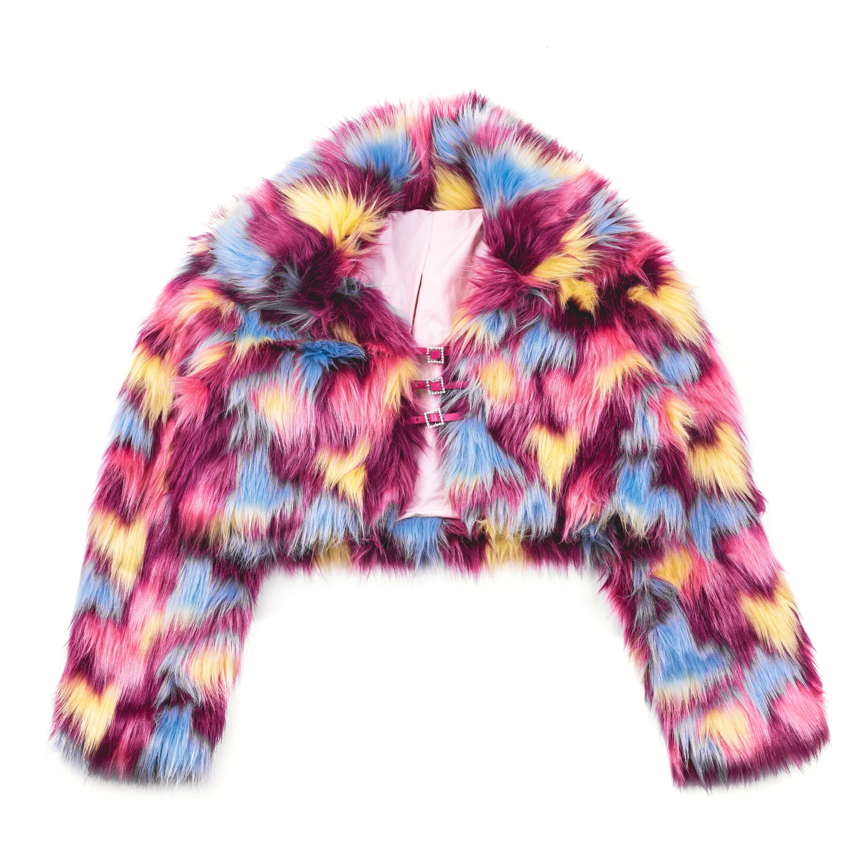 Faux Fur Roxy Crop Jacket