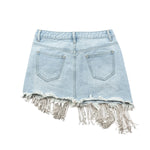 Jina Kim Crystal Denim Skirt
