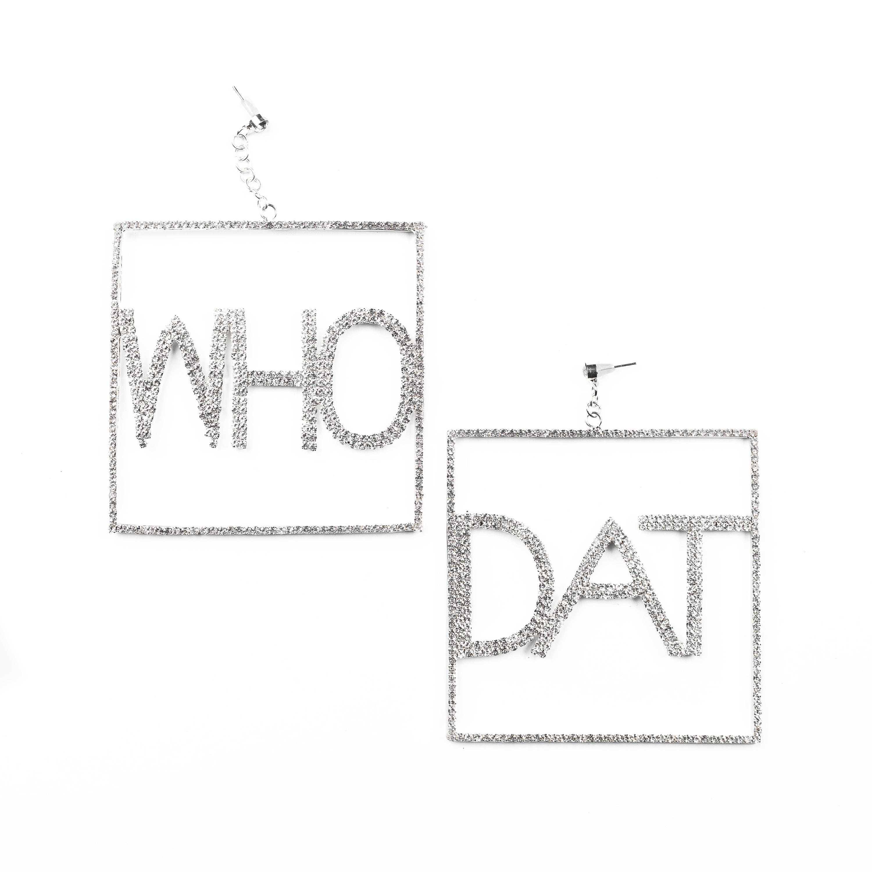 "WHO DAT" Earrings